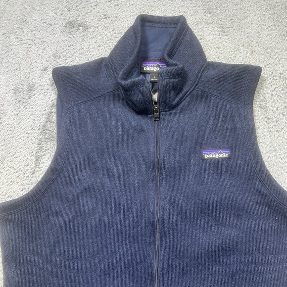 Patagonia Better Sweater Vest Women's L Blue Sleeveless Full-Zip 25887 *CO LOGO - Picture 3 of 12